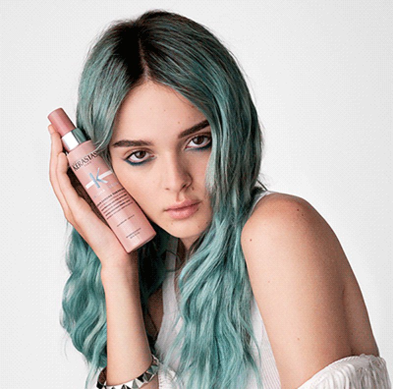 Blue Haired Model